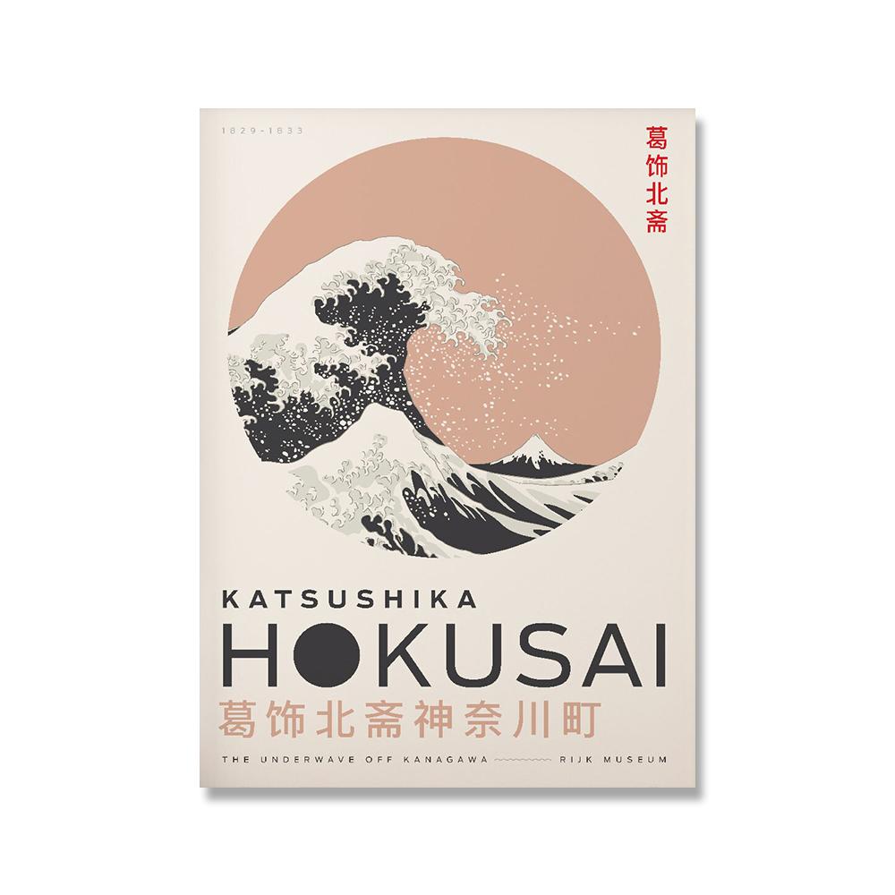 Japan Classic Painting Art Canvas Print Vintage Hokusai Great Wave Ohara Goldfish Lotus Poster Pictures Living Room Home Decor