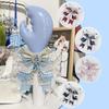 3D Rhinestone Wing Bow Ornament Sparkly Handmade Ribbon Decor for DIY Gift Wrapping Clothing Hair Accessories