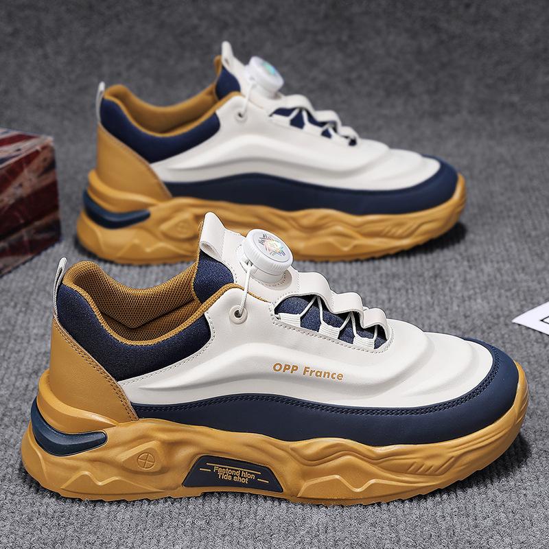 

Men s shoes new convenient rotating buckle versatile light outdoor leisure travel thick sole heightening niche 39