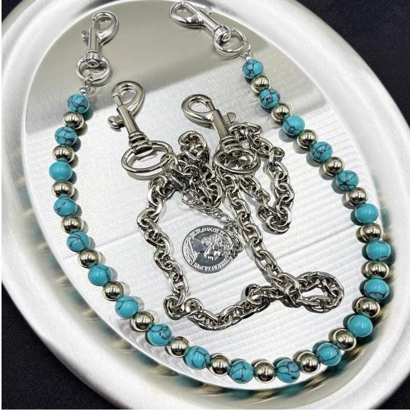 Punk Style Metal  Waist Chain Jeans Accessories Pendant For Men Women Hip-Hop Versatile Pants Chain Clothing Accessories