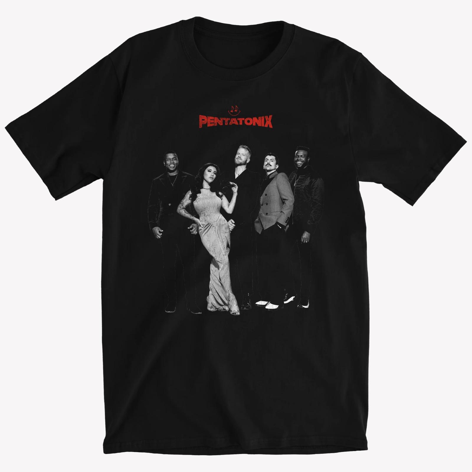 Pentatonix Members Band Shirt Short Sleeve Black Unisex S-5XL 1V0685 XXXXL