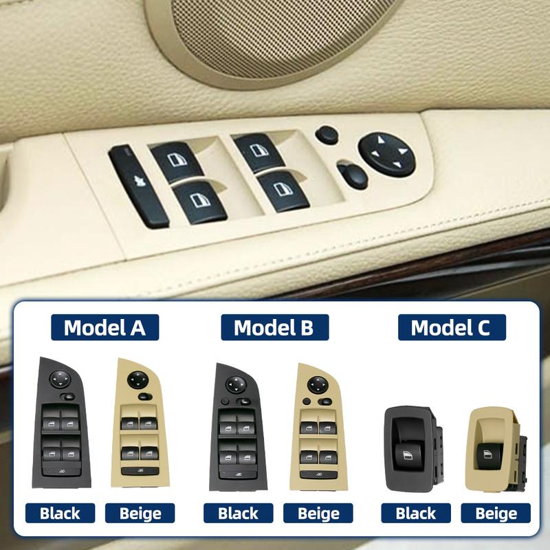 For BMW E90 3 Series Front Electric Driver Passage Side Power Window Control Switch 318i 320i 325i 330i 05-12 Auto Accessories