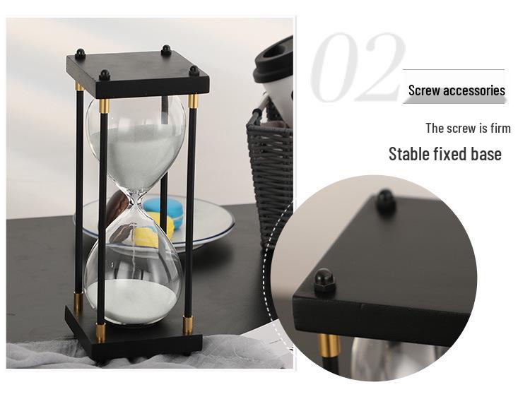 Retro Hourglass Timer: Creative Desktop Ornament & Qixi Birthday Gift (30/60 Minutes)
