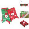 Christmas Celebration Santa Claus Pattern Banner Set With Nonwoven Fabric For Festive Wall Decor