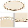 2026 Natural Wooden Basket Bottoms Hollow Crochet Wood Base for Bag Weaving Craft Supplies Making Tool