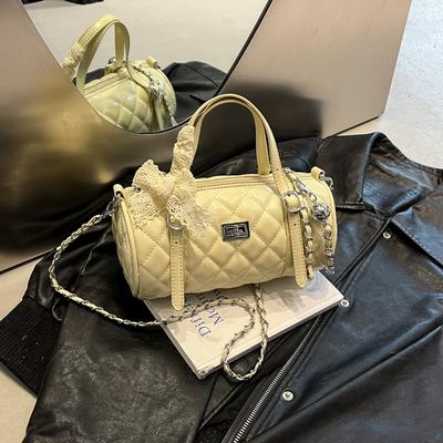 Premium torebka damska nowa moda łańcuch z diamentami listonoszka damska torba cylinder