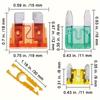 272pcs Car Blade Fuse Assortment Kit - 2A to 35A - Auto Truck Automotive Mini Profile Fuses - Motorcycle Circuit Fuse With Box Fuses4