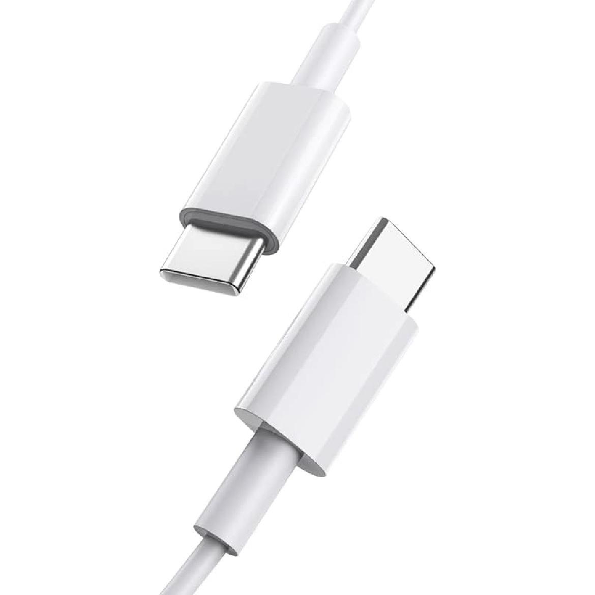 USB C to USB C Cable, Type C to Type C Cable, 2 Pack [3.3FT, 3.3FT], Fast Charging, High Speed Data Transfer, Android Phone Cable and More, Trustable White - 3.3ft+3.3ft
