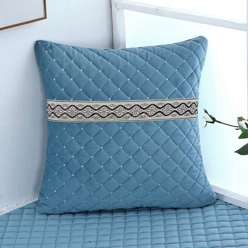 

Супермягкий вельветовый чехол для подушки, домашний декор, наволочки, однотонная полосатая наволочка для дивана-кровати, украшение для гостиной 50*50CM