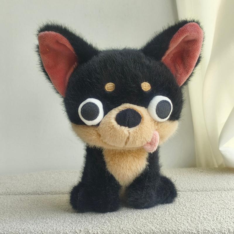 Evil Chihuahua Plush Doll - Creative Desktop Pet Ornament & Children's Birthday Gift