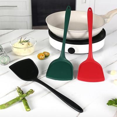Hot Sale Silicone Spatula Beef Meat Egg Kitchen Scraper Wide Pizza Tools Shovel Cooking Utensils Pizza Shovel Kitchen Scraper