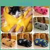 Luxurious Reversible Pet Blanket For Dogs Cozy Fleece With Paw Print Patterns