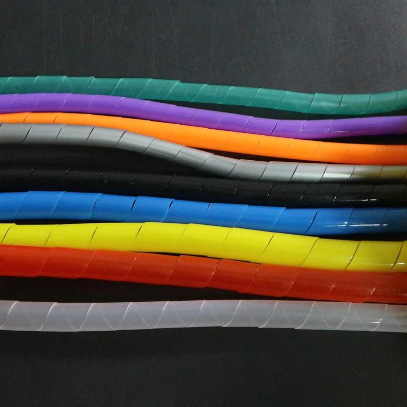 PE 4/5/6/8/10/12/14/16 /18 To 30mm Cable Tie Wire Winding Pipe Spiral Wrapping Bands Organizer Sheath Tube Sleeve Harness Hose