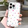 Colorful Star Confetti lucency Phone Case for IPhone 14 15 16 13 12 11 17 Pro Max 12 13 Mini Soft Cover