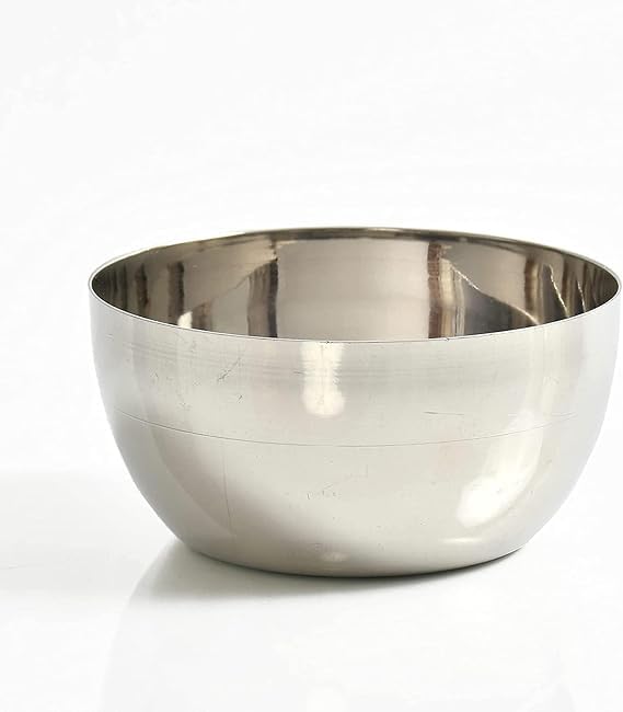 RSINC Safety Razor & Unbreakable Stainless Steel Shaving Bowl | Perfect for Shaving Soap & Lathering Cream | Safety Razor  350 ML Steel Shaving Bowl