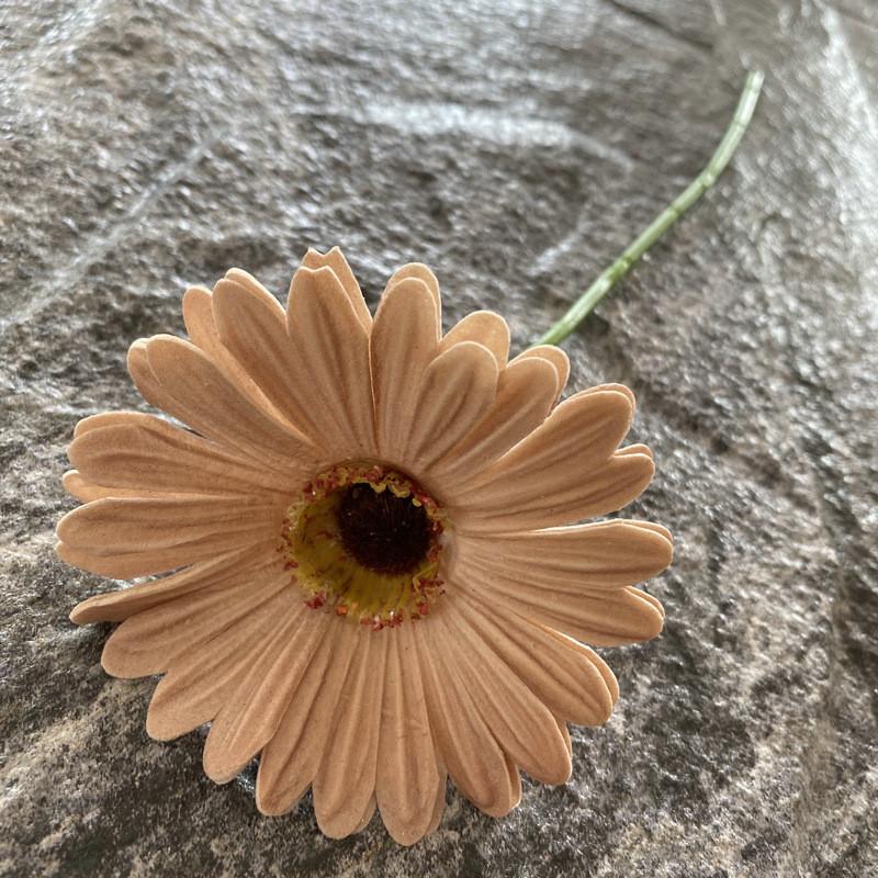 Pu Gerbera Daisy Artificial Flower For Wedding Decor Home Styling Soft Rubber Material