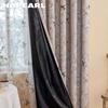 1PC NAPEARL French Fashionable Printed Rose Patterned Curtains Full Blackout Curtains for Bedroom Living Room Balcony Window for Home Decor