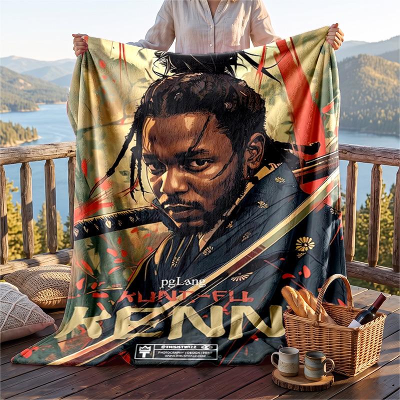 Warm Flannel Throw Blanket,Kendrick Lamar Lightweight Cozy Blanket For Bed Sofa And Daily Use