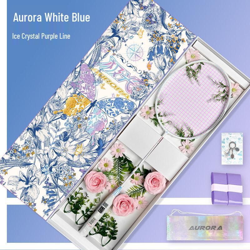 Kawasaki Aurora 7 5U Full Carbon Badminton Racket Flower Language Spring Gift Box