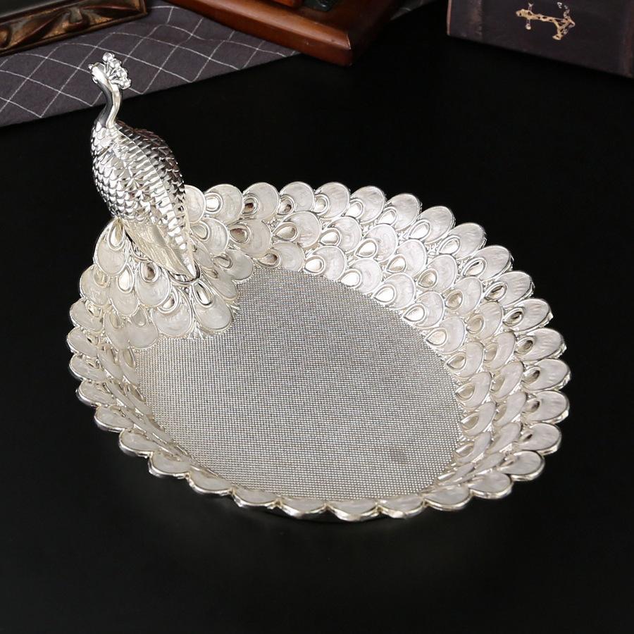 Fruit Plate Living Room Snack Storage Box Fruit Plate Living Room Home Luxury Candy Plate Dried Fruit Box