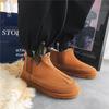 New Men's Classic Winter Fashion Cotton Shoes Low-cut  Short Mid-calf Casual Ssnow  Boots