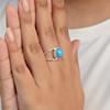 Arizona Turquoise Statement Ring, 925 Sterling Silver Ring, Handmade Minimalist Turquoise Jewelry for Women