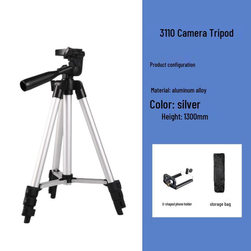 Aluminum Mobile Phone Holder & Projector Stand with Remote Control Tripod for Outdoor Shooting & Live Streaming