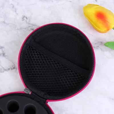 Borsa Portaoggetti Rotonda per 12 Flaconi Organizzatore per Oli Essenziali Custodia 1ml 2ml