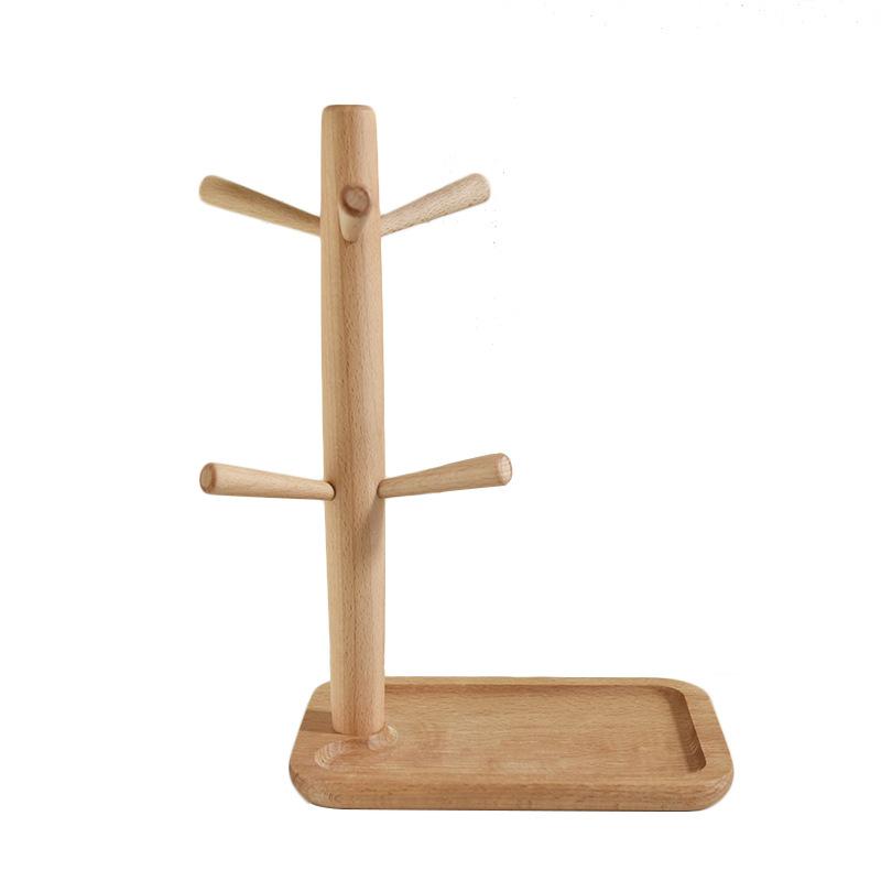 DIY Solid Wood Desktop Storage Rack Foyer Display, Cup Holder Jewelry Glasses Key Holder Closet Organizer