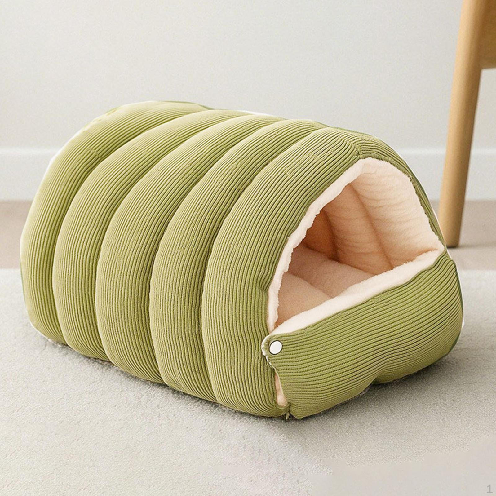 

Made of PP Cotton, Comfortable And Multifunctional, Cat Shelter, Cozy Warm. Green M