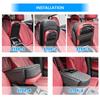 Car Center Console Armrest PU Leather Car Armrest Cushion with Cup Phone and Two Side Storage Universal Car Armrest Protector for Most Vehicles