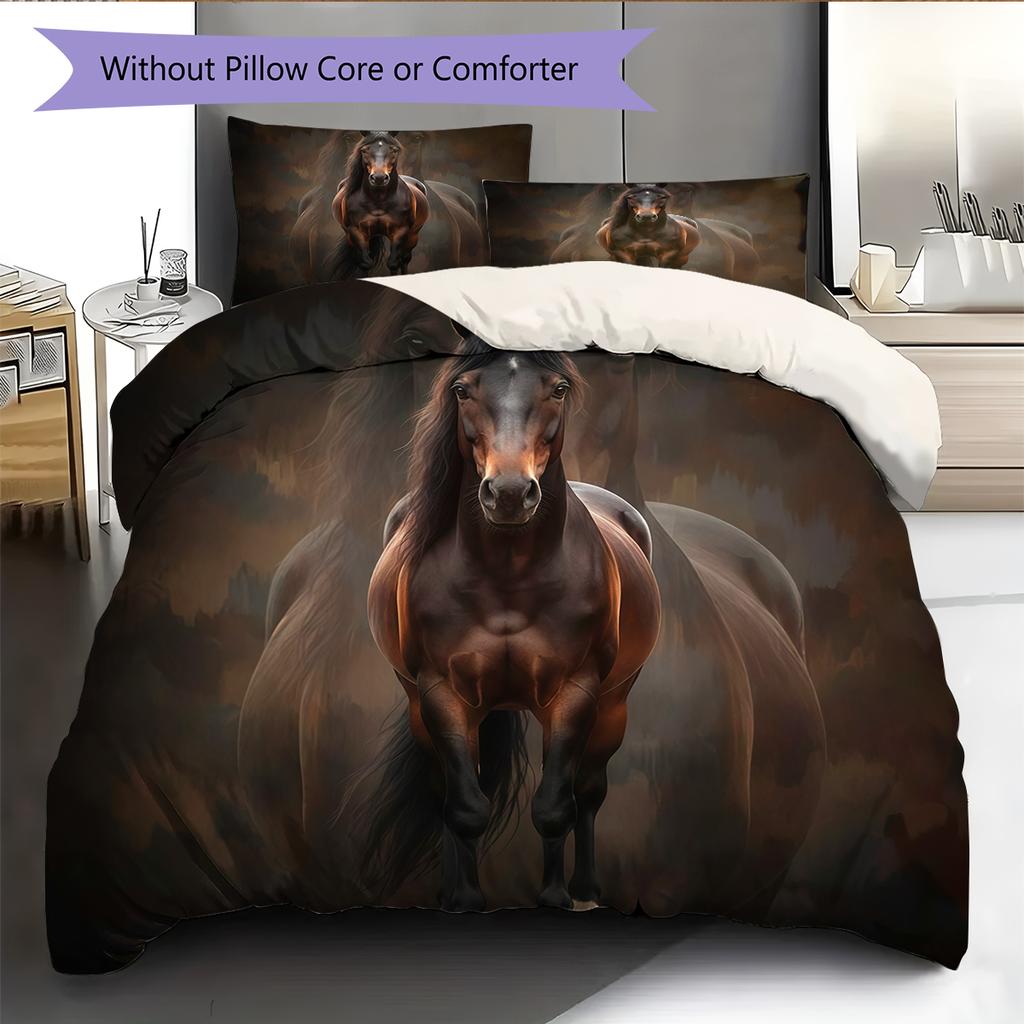 Cartoon Pattern Bedding Quilt Set Quilt Cover Pillowcase Home Decoration Birthday Gift (1 * Duvet Cover + 2 * Pillowcase, Without Core)