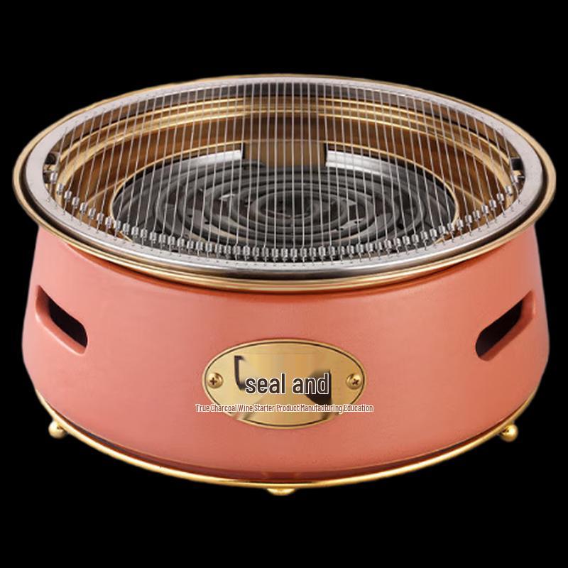 OEING Electric Clay BBQ Grill with Top Exhaust