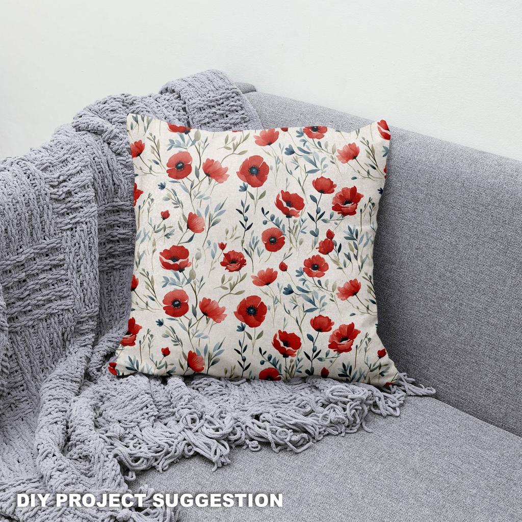 Royal Samt Stoff Polyester Zum Nähen - Motiv Blumen - Rdx2887