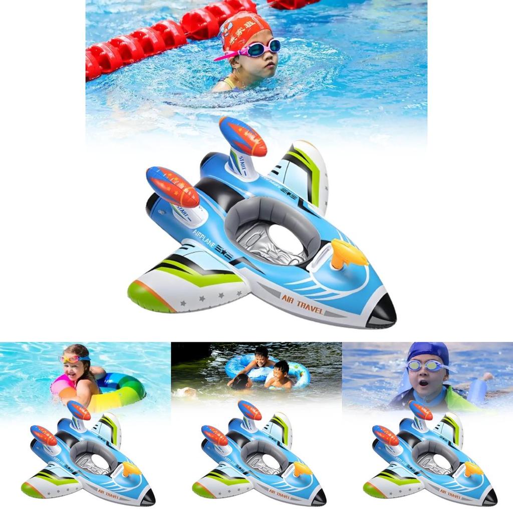 Children Airplane Inflatable Pool Float With Pvc Material For Swimming And Water Play