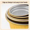 Disposable Gold Round Aluminum Foil Takeout Containers