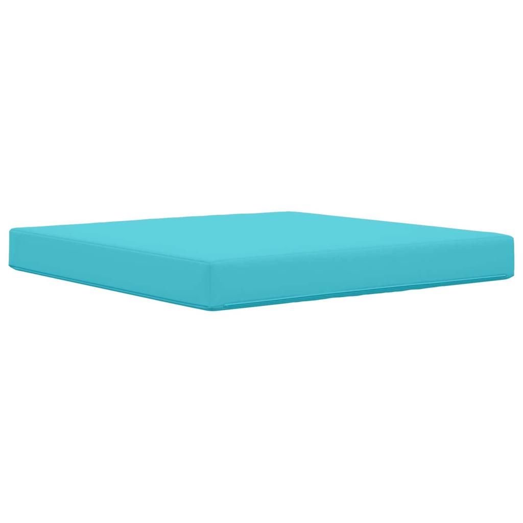 Outdoor Sofa Cushion Turquoise 80 x 80 x 8 cm Polyester