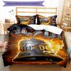 3pcs ACDC3 pattern bedding set duvet cover set includes duvet cover &pillowcases, perfect all season bedroom decoration & gift