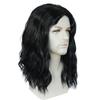 Synthetic Wig Long Curly Hair for Men Daily Use Layered Wig with Bangs Gift Outfits Costume Party Wigs