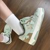 Mint Green Star Shoes Women's Platform Niche Design Board Shoes 2025 Spring New Versatile Casual Sports Women's Shoes