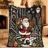 Birthday Gift for Coloring Enthusiasts Christmas DIY Blanket, Color Your Own Throw 59" x 49" Cozy Washable Fabric Blanket Art Project Adults