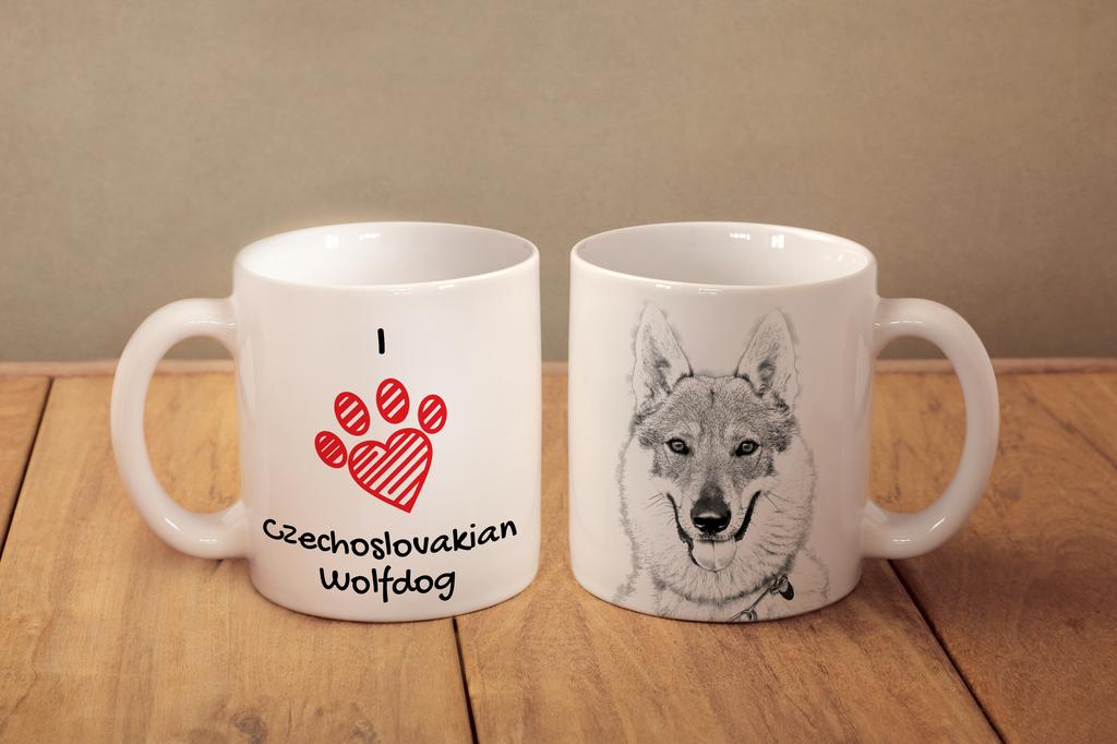 Czechoslovakian Wolfdog, Czechoslovak Vlcak - cup with a dog, cute cup with graphics, a gift with your photo from the Art-Dog brand
