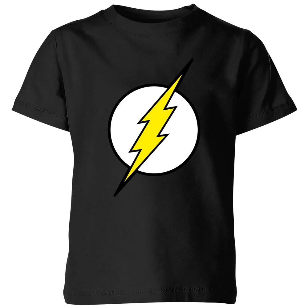 Justice League Flash Logo Kids  T-Shirt - Black - 3-4 Years 160