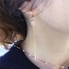 Purple Gold Long Star Fringed Earrings Fashionable Personalized Color Gold Plated Rose Gold Earrings