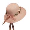 Women's Foldable Summer Beach Hat - Large Brim, Anti-UV, Floral Straw Sun Protection Hat