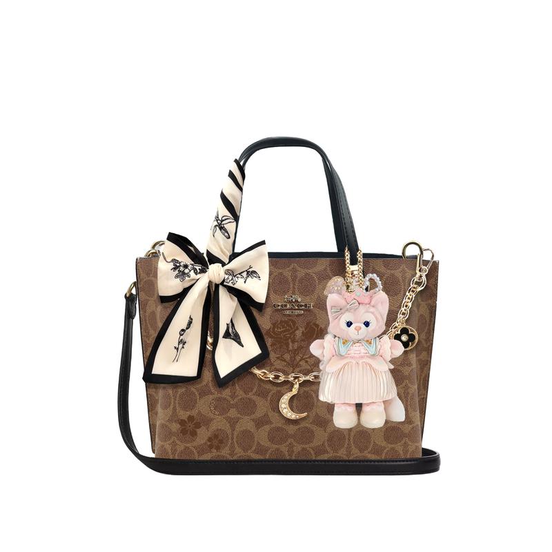 

COACH handbag [Customized bag] Mollie brand logo detachable shoulder strap tote bag tote bag shopping bag Whisper of the Wind Basic Equipment чорний