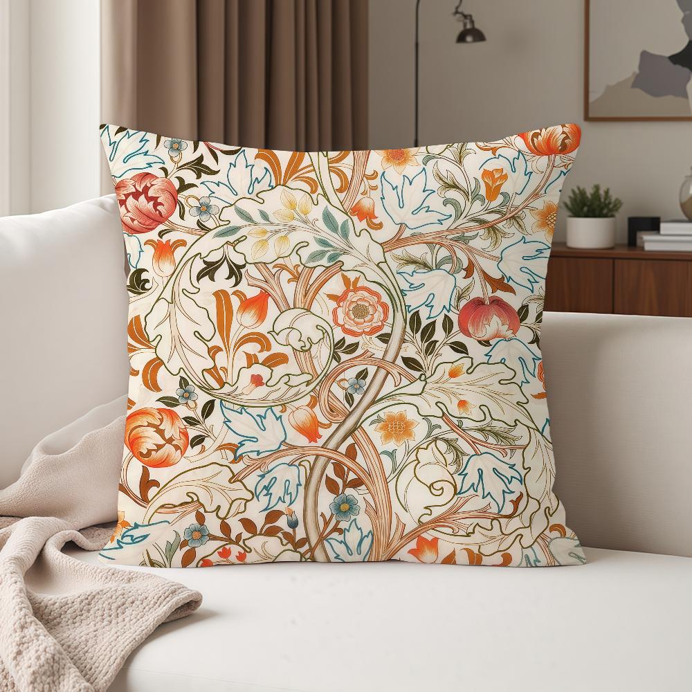 Retro Art Wwilliam Mmorris Pillow Case Suitable For Bedrooms Living Rooms Cars Home Decoration