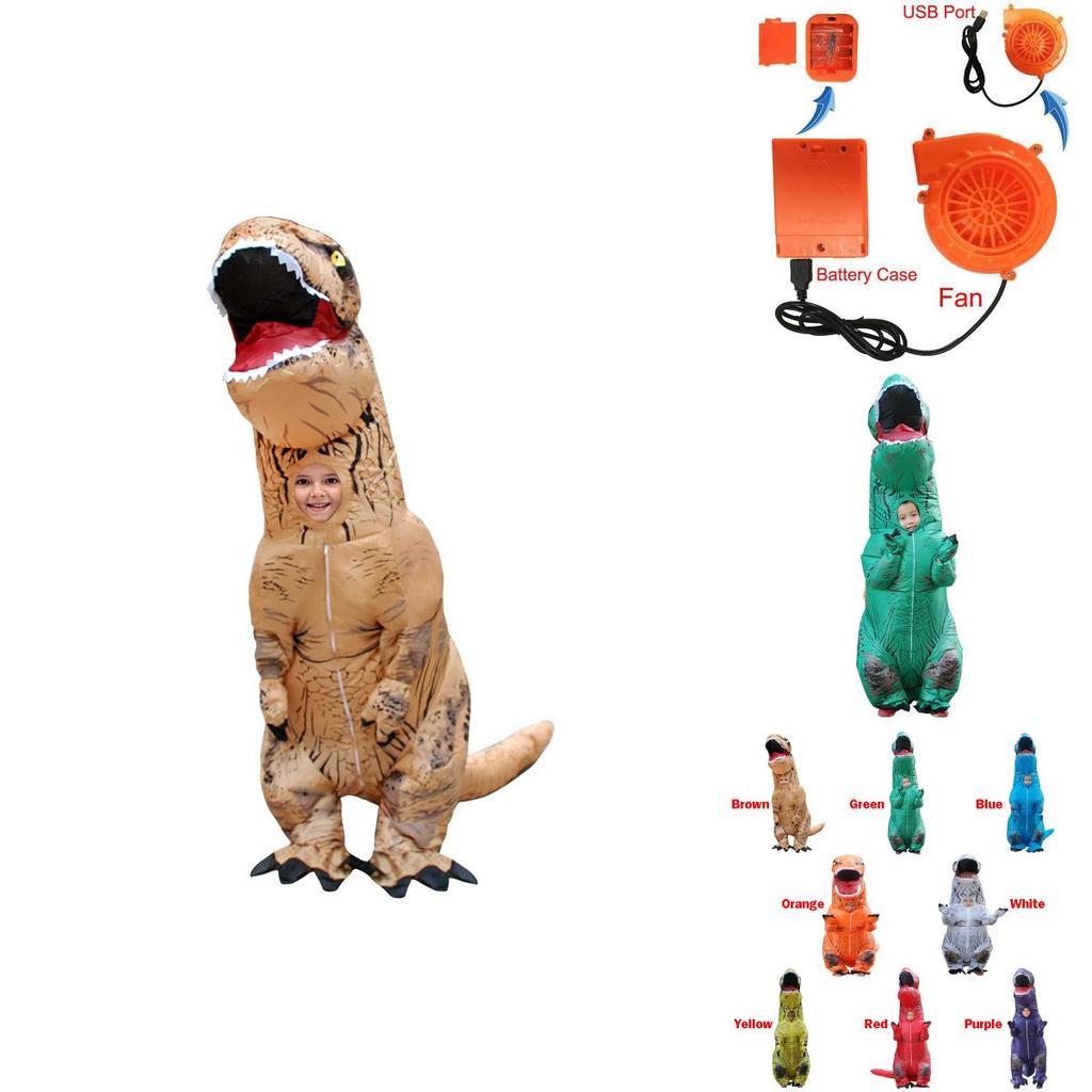 Fantastic Kids T-rex Inflatable Dinosaur Costume For Ultimate Halloween Fun