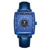 High-End Men'S Quartz Movement Watch Fashion Square Disc Belt Watch