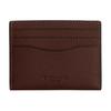 Slim 10 Logo Embossed Leather Card Holder Women Accessories Brown CP209-MPL